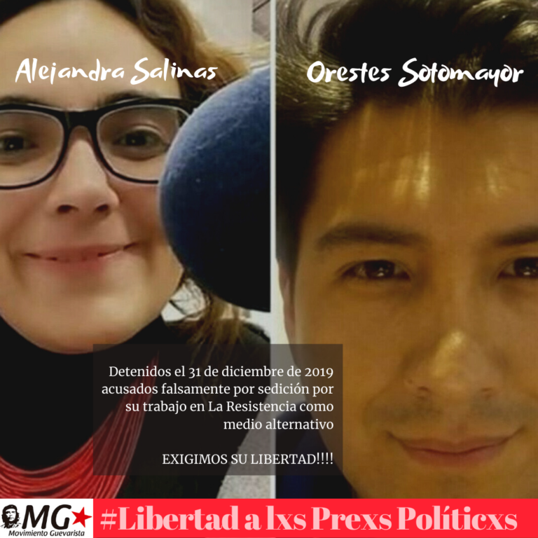 #LibertadALxsPresxsPoliticxs #Alejandra y #Orestes La Resistencia Bolivia