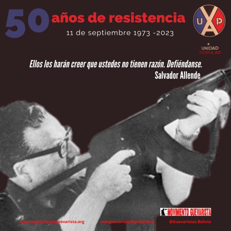 Homenaje al compañero presidente Allende y a su pueblo a medio siglo del golpe en Chile