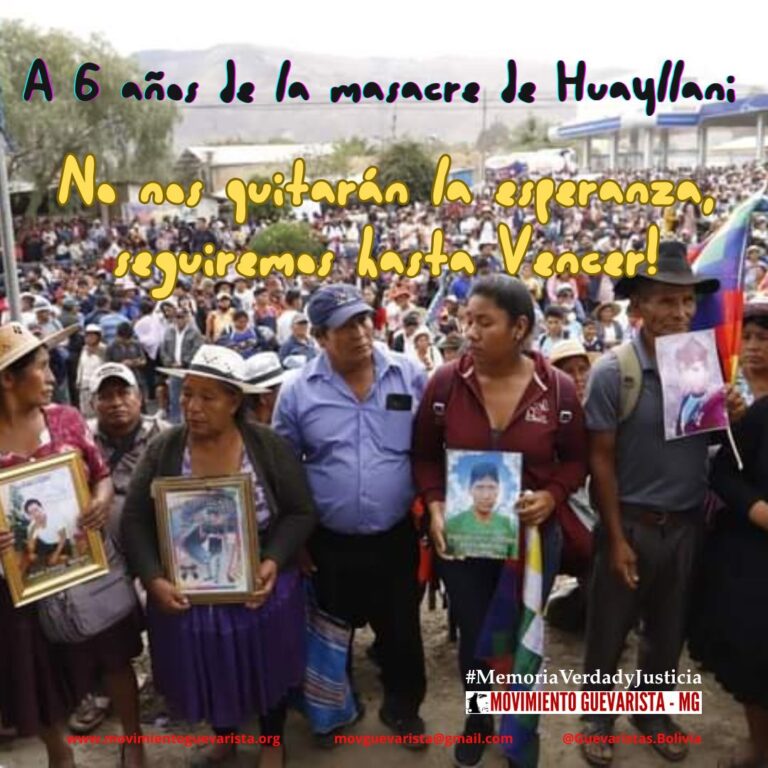 A 6 años de la masacre de Huayllani y el golpe de Estado: no nos quitarán la esperanza
