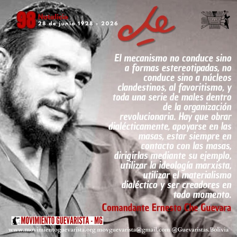 Conmemoración al 98 Natalicio del Comandante Ernesto Che Guevara